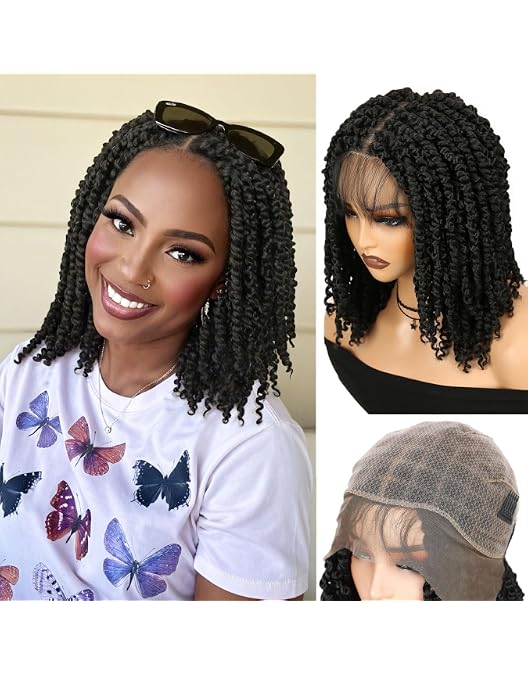 Amazon.com : 32 Inch Cornrow Braided Wig 13x8 HD Lace Front  display picture 1