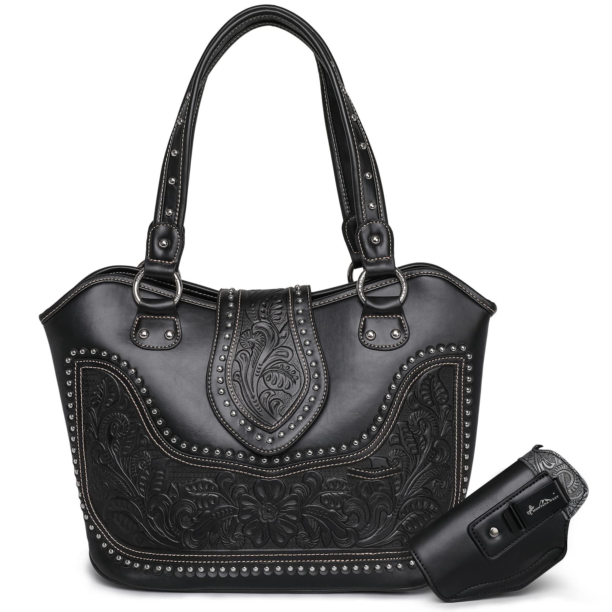 Montana West Quilted Hobo Bag – Vegan Leather, Gold Chain Strap, Twist-Lock Closure, 13x12 Inches