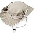 Outdoor Wide Brim Sun Protect Hat, Classic US Combat Army Style Bush Jungle Sun Cap for Fishing Hunting Camping