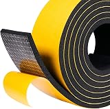 fowong Self-Adhesive Foam Tape 4 m Long 50 mm Wide 6 mm Thick Neoprene view 1