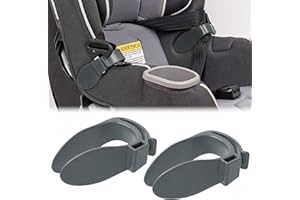 Doytn Car Seat Strap Organizer Clip – Keep Harness Straps Neat & Easily Accessible – Prevents Twisting & Tangling – Universal Fit for Infant, Toddler, and Booster Seats – Quick Installation (Grey)