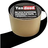 Yandood Black Flocking Adhesive Tape 5in x 48ft Projection Screen Felt Tape Border Ultra High Contrast Deep Black Felt Strips for Projector Screen Frame DIY
