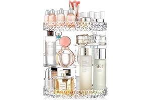 Makeup Organizer 360 Rotating Clear Acrylic Cosmetic Storage with 7 Layers Large Capacity for Skincare Perfume Cream and More
