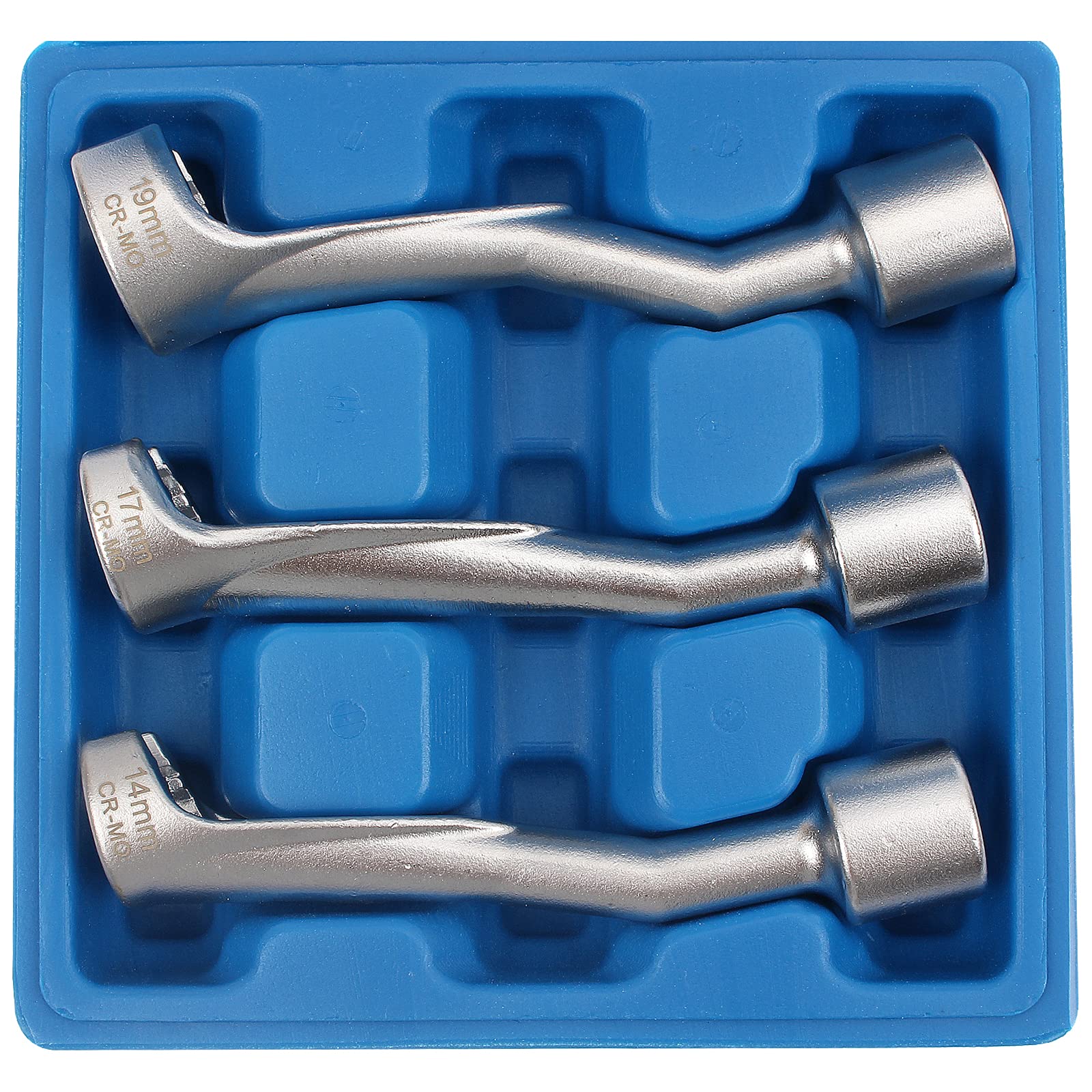 CCLIFE 3-Piece 1/2 Inch Cable Key SW 14-17 - 19 mm Open Key for Diesel Fuel Line Injection Line Tool