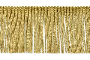 Trims By The Yard 2" Chainette Fringe Trim, Polyester-Made Decorative Fringe Trim, Versatile Fringes for Costumes, Uniforms, Home Decor, and Party Decorations, 5 yards, Gold