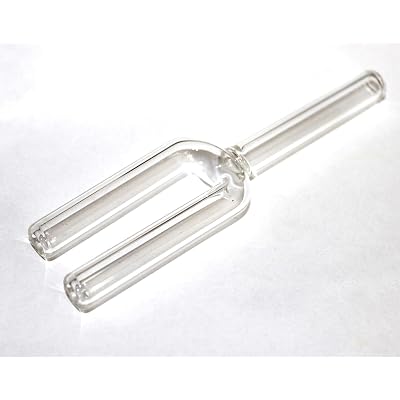 Glass Double Barrel Snuff Straw Nasal Bullet Snorter Sniffer