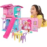Barbie Chelsea Toy Dollhouse and House Accessories | Small Doll, 2 Pets &amp; 15 Accessories, Pop-Up House Expands, Ages 3+