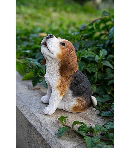 Amazon.com: Sandicast Original Size Beagle Sculpture, Lying