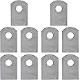 Weld on Tabs, Steel Shock Basic Weld Tab, Universal Weld on Tabs Flat Bottom Mount with a 3/8" Hole.1-1/2" Height, 1" Wide, 3/16" Thick Pack Of 10 Tabs Steel Mounting Bracket OywhC-1