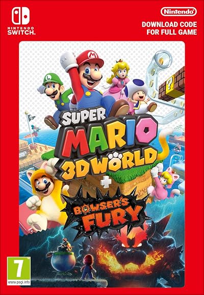 Nintendo Switch Super Mario 3D World + Bowser’s Fury Download Code | Brand New