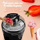 Andrew James 1.5L Ice Cream Gelato Sorbet Machine Home Black 20 Mins view 4
