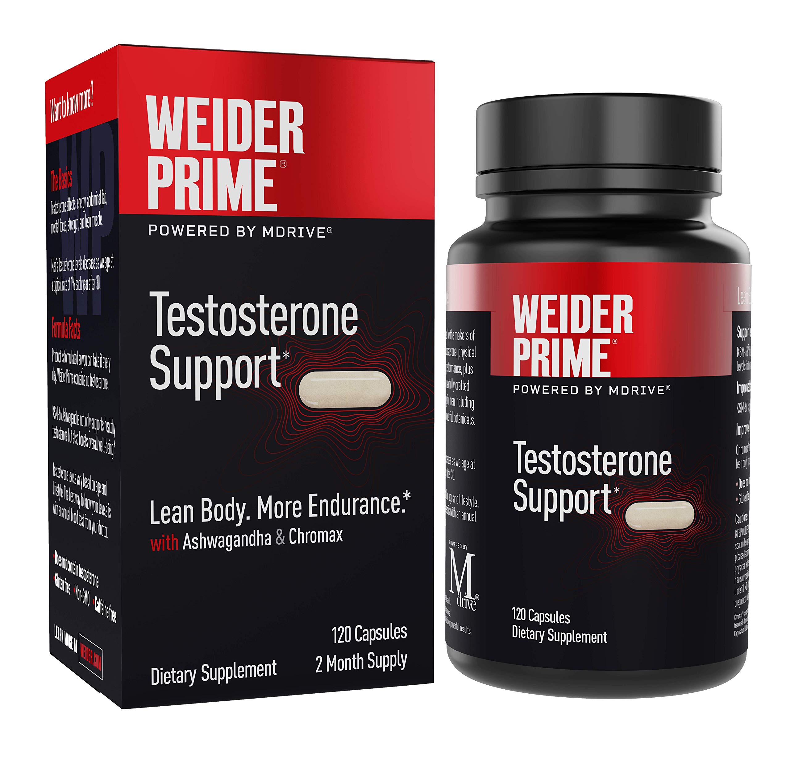 Weider Prime Testosterone Supplement for Men, Healthy Testosterone