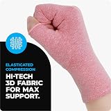 VITTO Anti-Arthritis Gloves Women Men Fingerless Small Pink view 4