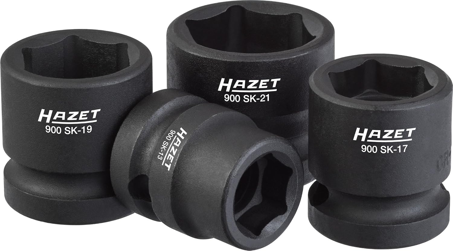 HAZET 900SK/4 29 mm Hexagon Traction Profile Impact Socket Set - Multi-Colour, Variety pack