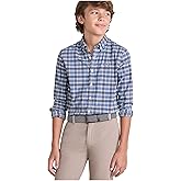 Vineyard Vines Boys' Faraway Plaid Performance Cotton Shirt (Toddler/Little Big Kid)