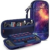Fintie Carrying Case for Nintendo Switch 2 (2025), Shockproof Hard Shell Switch 2 Case, Protective Cover Portable Travel Bag with Game Card Slots & Inner Pocket for Accessories, Galaxy