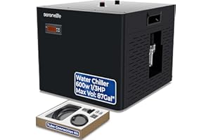SereneLife Cold Plunge Chiller 79 Gal - 1/3 HP Universal Plunge/Fish Tank Hydroponics Cooling System with Quiet Design Refrig