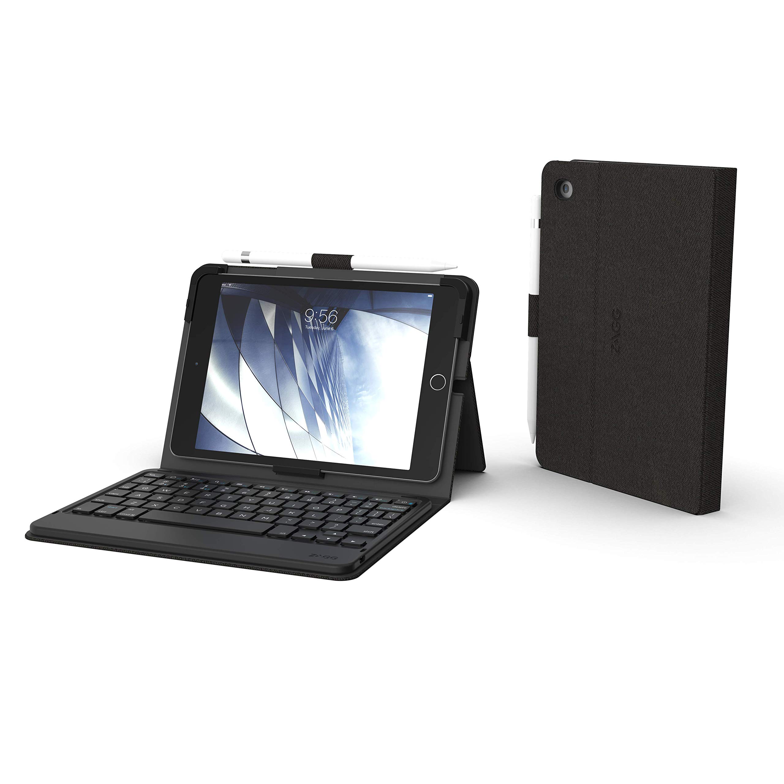 ZAGG Folio Bluetooth Tablet Keyboard - Non-Backlit - for Apple iPad Mini 4/5 (7.9") - Charcoal - 103003159