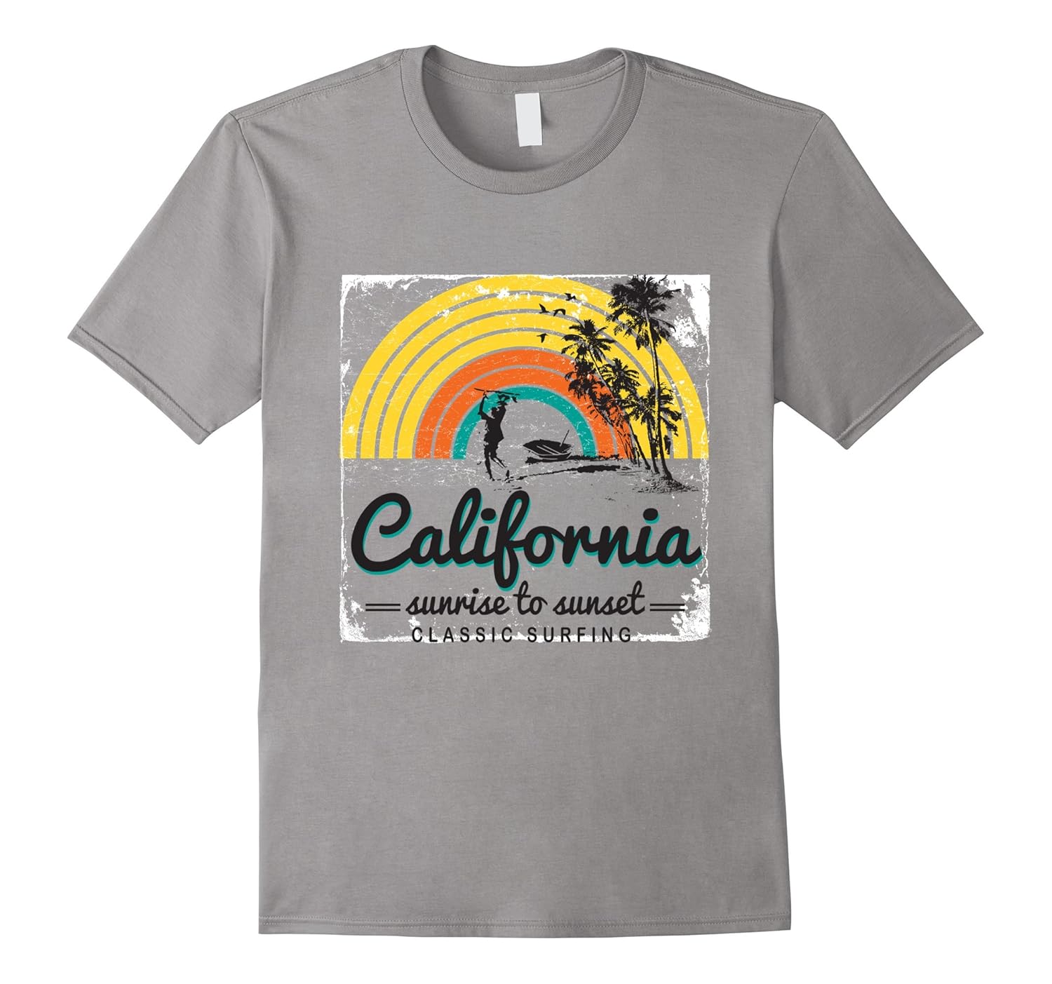 California Tshirt Cali Life Los Angeles San Francisco Tee-Rose