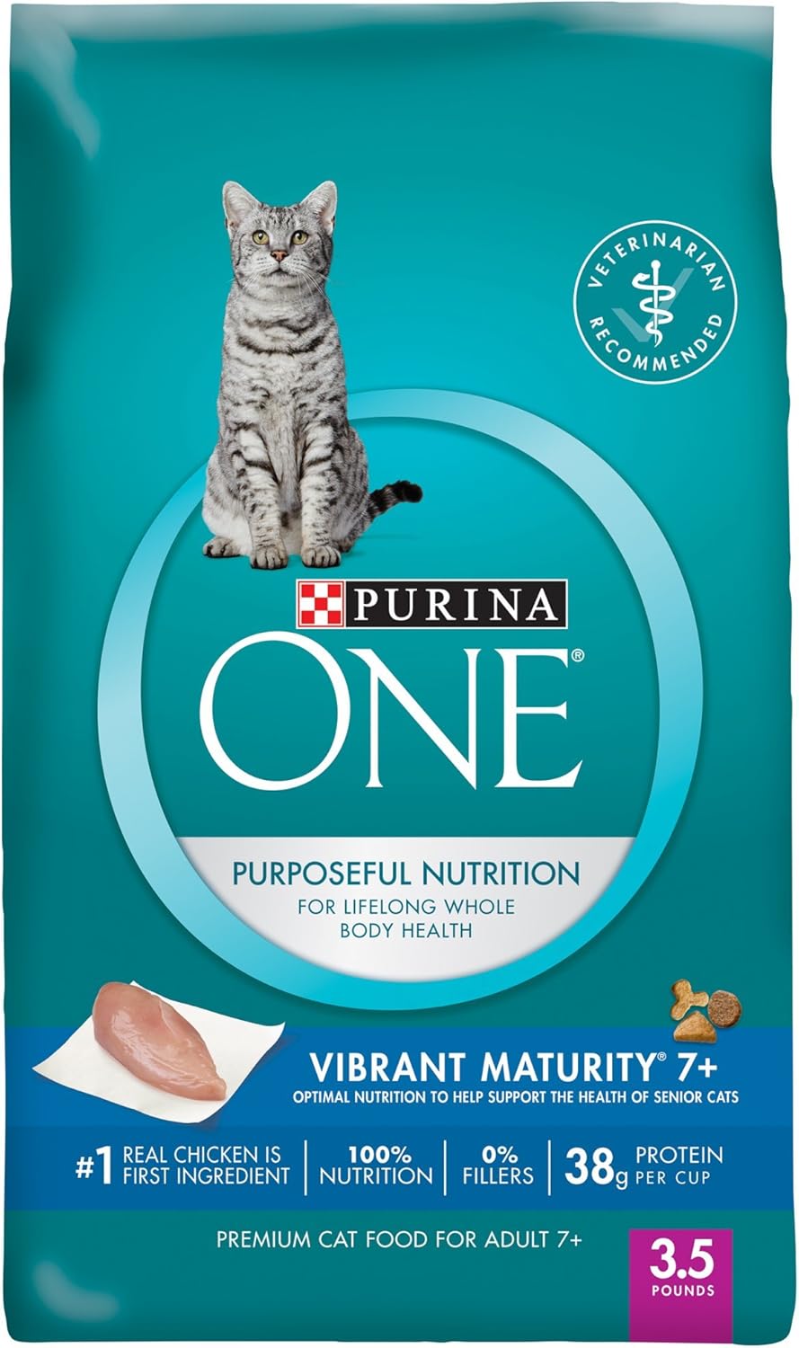 Purina One Vibrant Maturity 7+, 3.5 lb : Pet Supplies