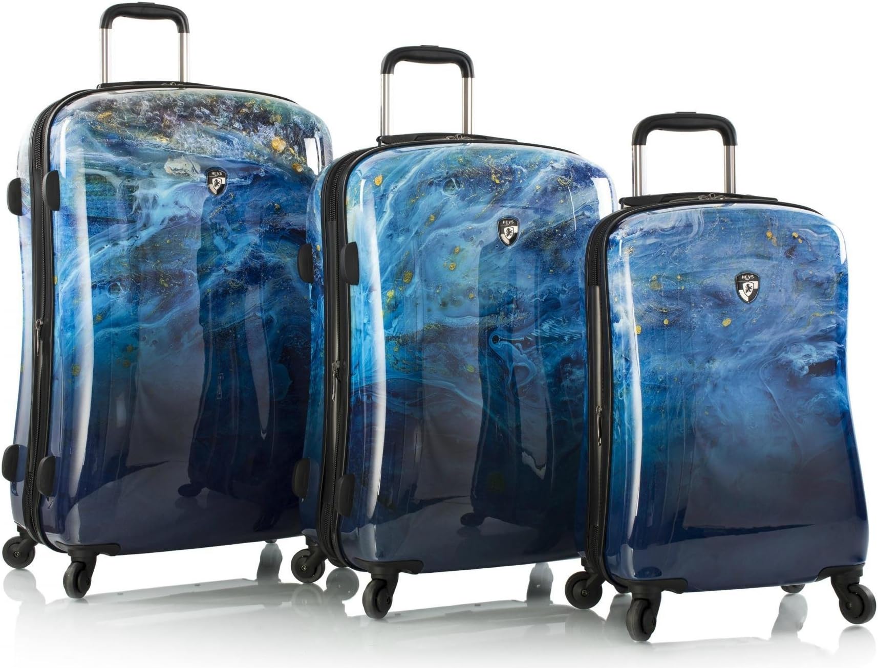 Blue Agate 3 Piece Spinner Set