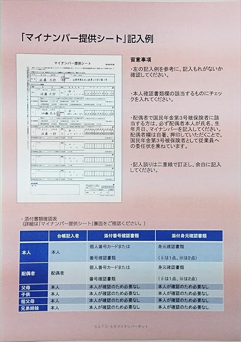 Amazon マイナンバーキット補充様式 従業員の皆さまへ 30枚入り 帳簿 伝票 事務書類 文房具 オフィス用品