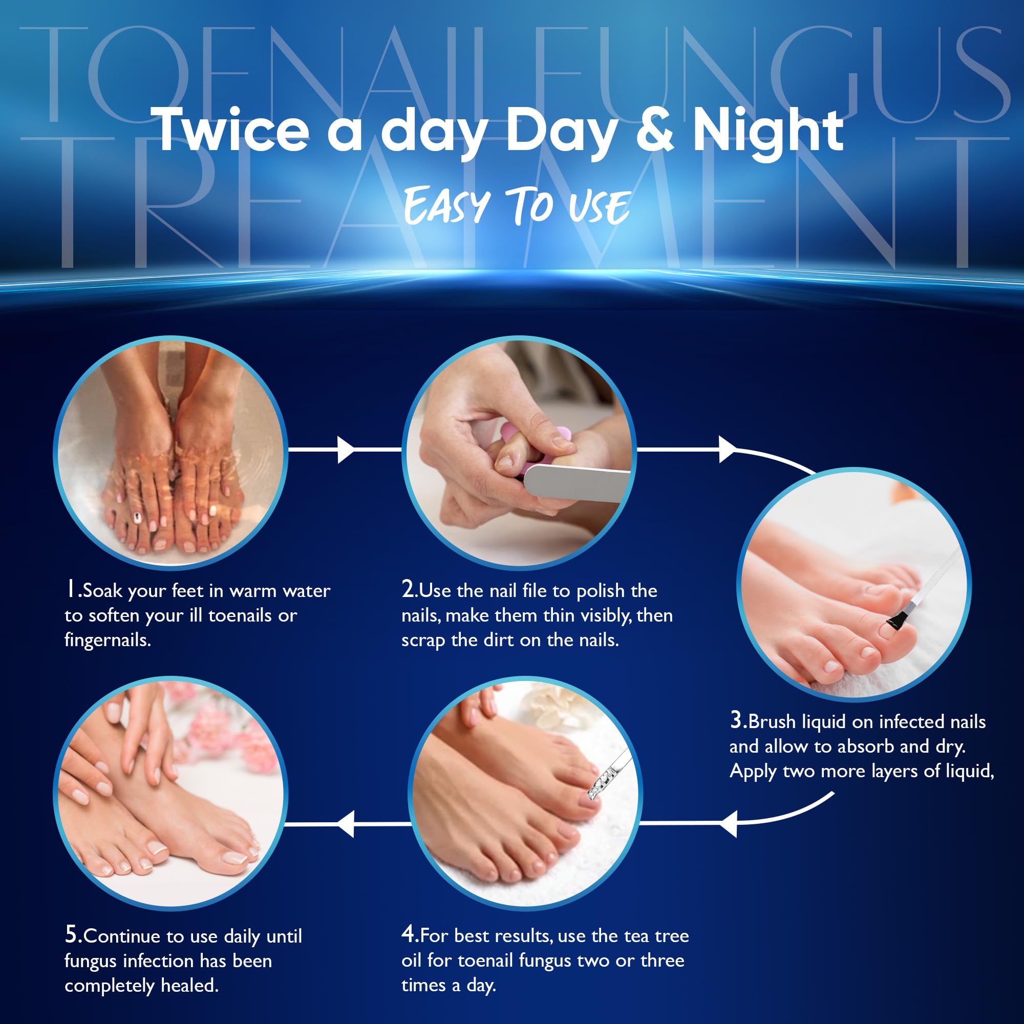 Toenail Fungus Treatment Extra Strength 2pcs x 30ml, Fungus Nail Treatment, Nail Fungus Treatment for Toenail, Toe Nail Fungus Treatment Extra Strength for Damaged and Discoloration Nails. - Image 5