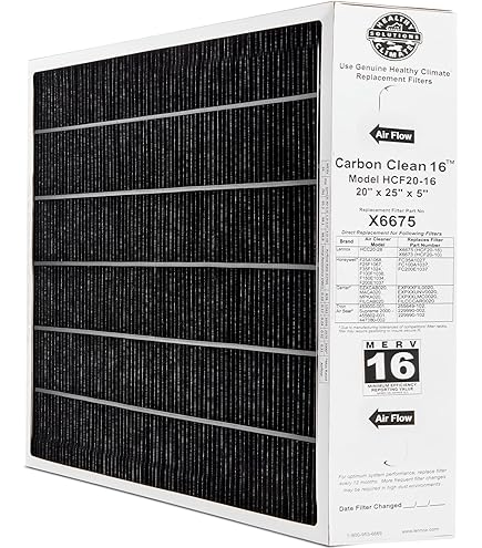 Lennox X6672 16x25x5 Furnace Filter, Lennox Healthy Climate Carbon