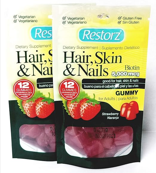 Amazon.com: Restorz Multivitamin, Vitamin D3, Hair, Skin & Nails and Restful Sleep Gummy for Adults Multi Pack - 108 Gummies, 8 Pack: Health & Personal Care
