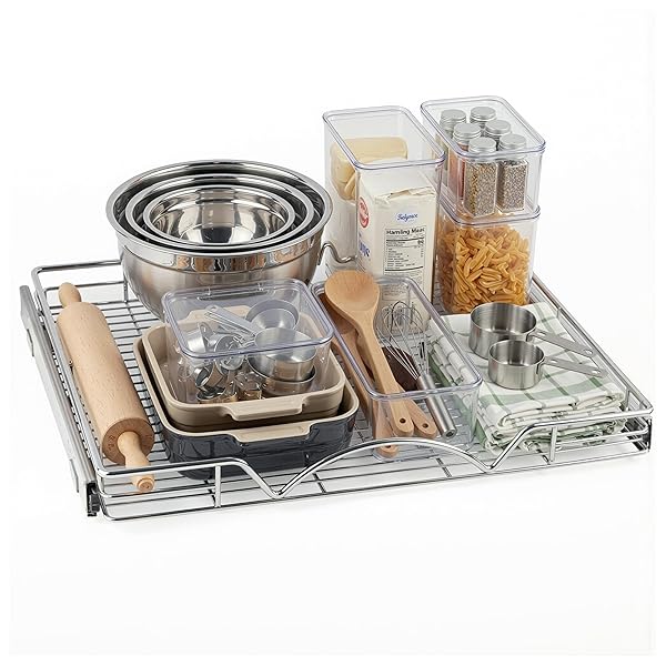 HOLDN’ STORAGE PULL OUT CABINET ORGANIZER, HEAVY DUTY...
