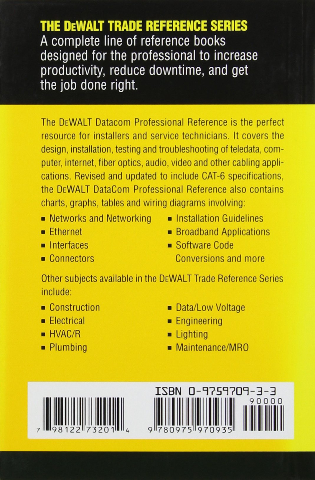 Dewalt Datacom Professional Reference Dewalt Series Paul - 