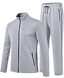MoFiz Men's Tracksuits,Full Zip Sweat Suits For