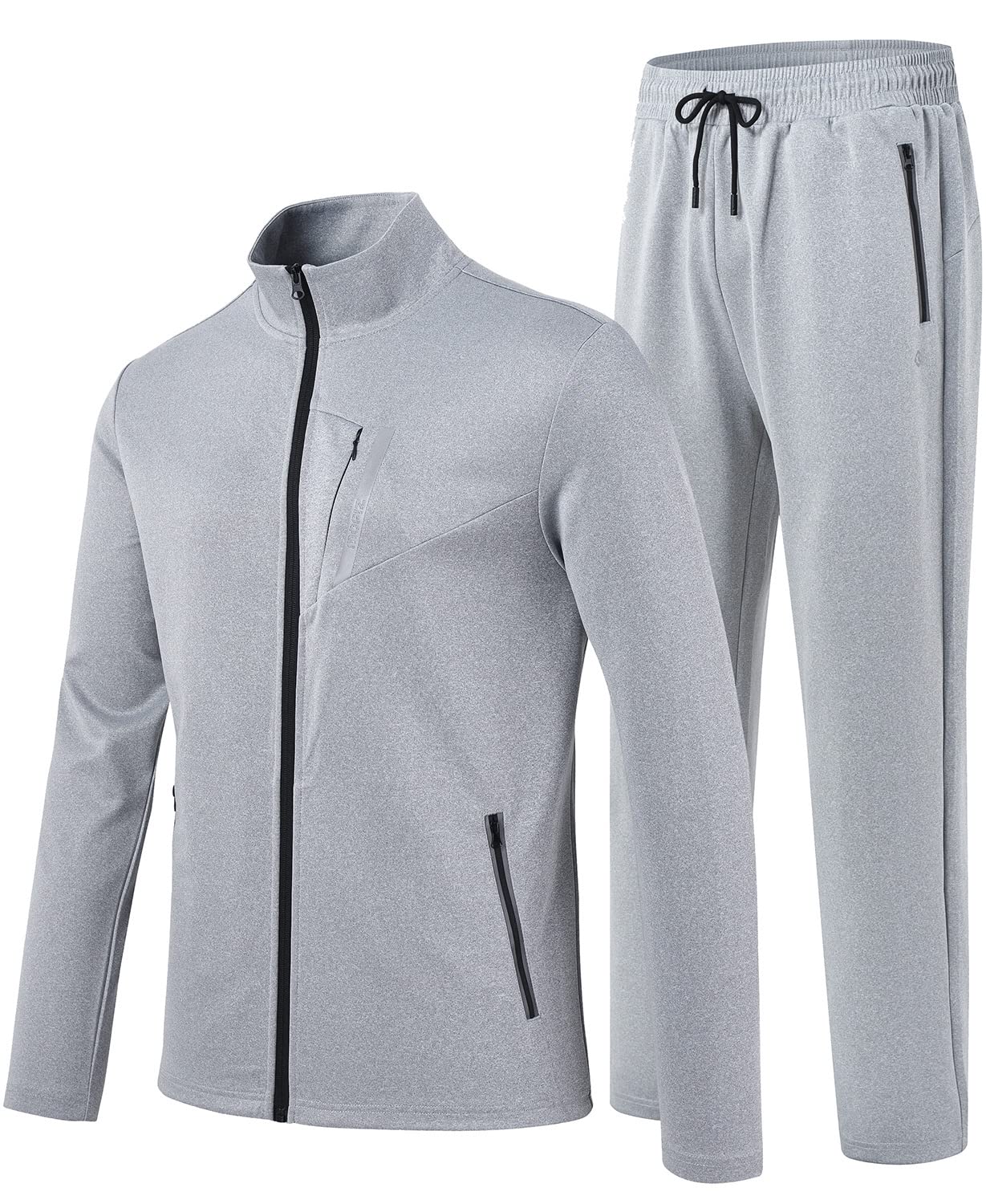 MoFiz Men's Tracksuits,Full Zip Sweat Suits For
