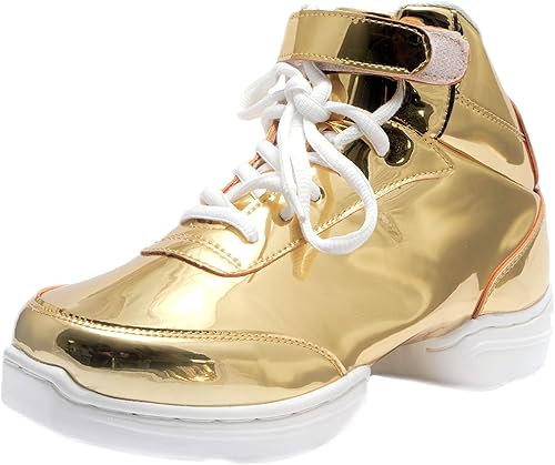 high top gold sneakers