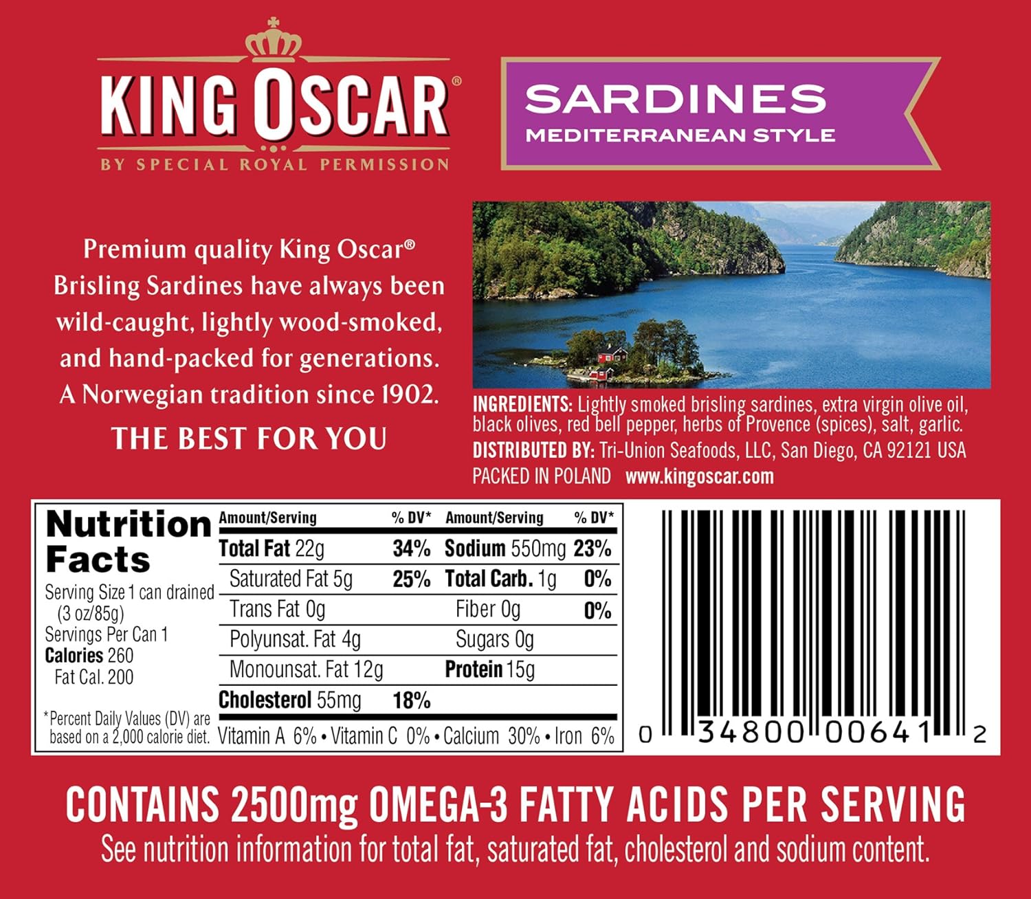 King Oscar Sardines In Olive Oil Nutrition Nutrition Ftempo