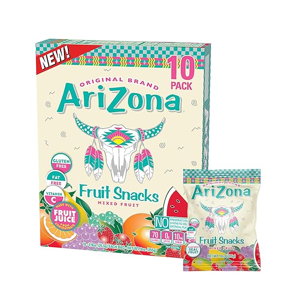 ARIZONA ICED TEA FRUIT SNACKS, MIXED FRUIT –...
