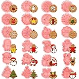 ZhouBoat 24 Pieces Christmas Cookie Cutters, 3D