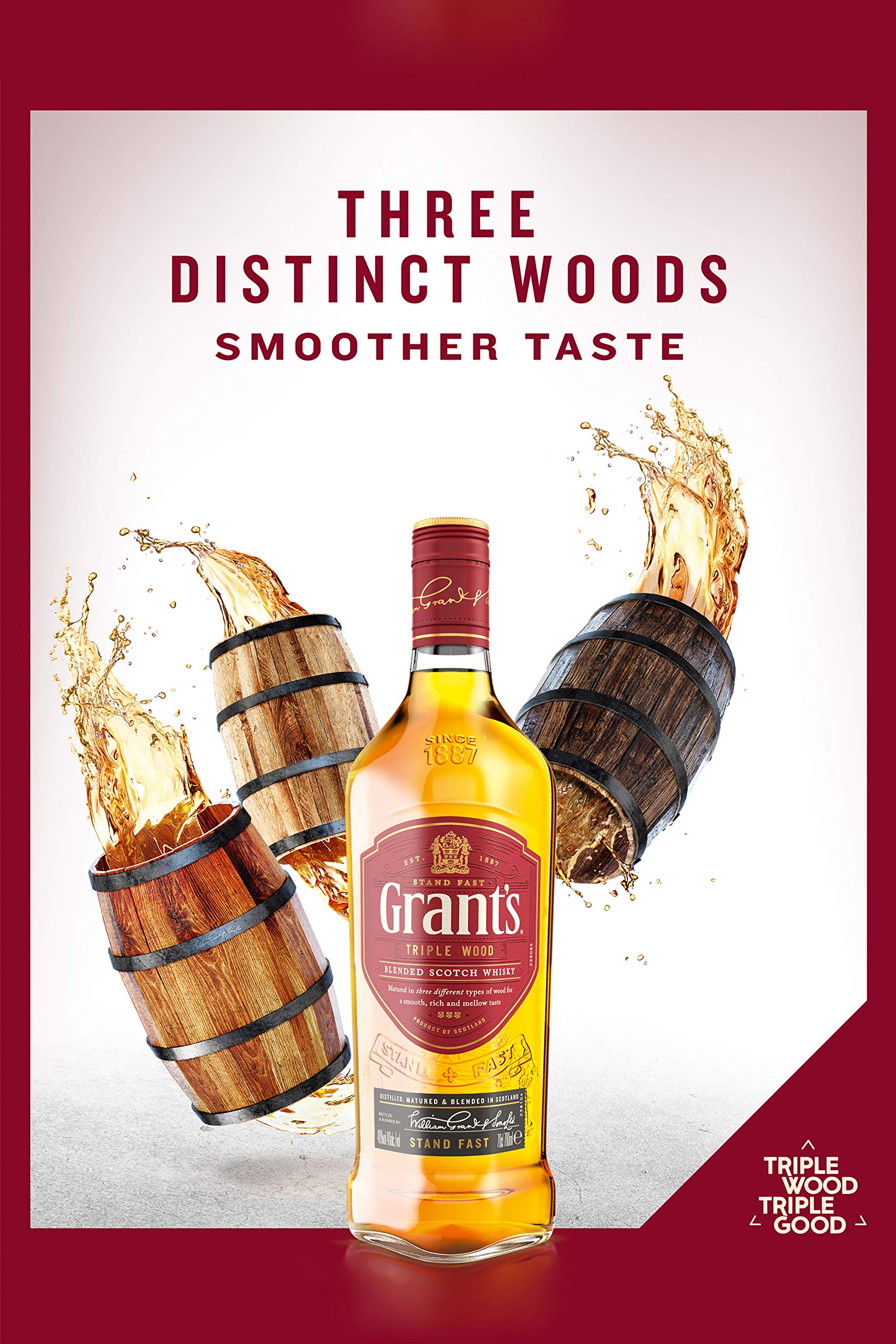 Grant's Triple Wood Blended Scotch Whisky , 70cl 5