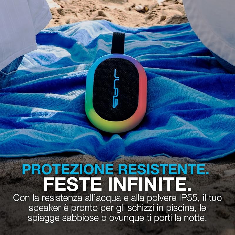 Pop Party Cassa Bluetooth Ultra-Portatile - 8+ ore, Mora