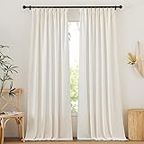 NICETOWN Linen Textured Curtain for Living Room