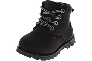 Josmo Kids Construction Boots MidCalf - Workboot Trekking Walking Climbing Hiking Boot (Sizes: 5-10 Toddler / 11-13 Little Kid / 1-4 Big Kid)