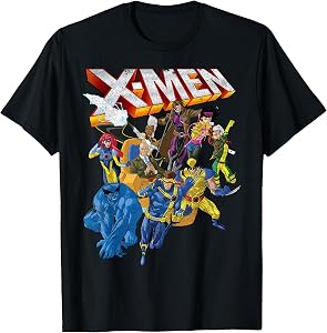 Marvel X-Men Vintage Group Shot Logo T-Shirt