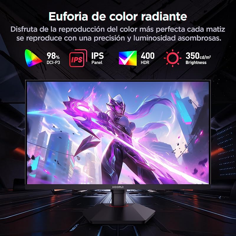 Monitor de gaming HDR400 IPS QHD 320Hz de 27 polegadas Ecrã G2721E