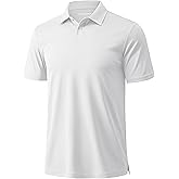 MAGCOMSEN Men's Polo Shirts Short Sleeve Collared Performance Dry Fit Breathable Golf Athletic Casual