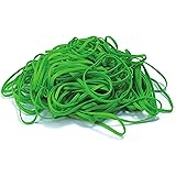 200 Green Rubber Bands, by Better Office Products, Size 33, 200/Bag, Bright Green Rubber Bands