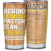 Pastor Appreciation 20oz Stainless Steel Tumbler - Thank You Gift for Men and Women - Christian Christmas Ideas for Pastor Appreciation Day