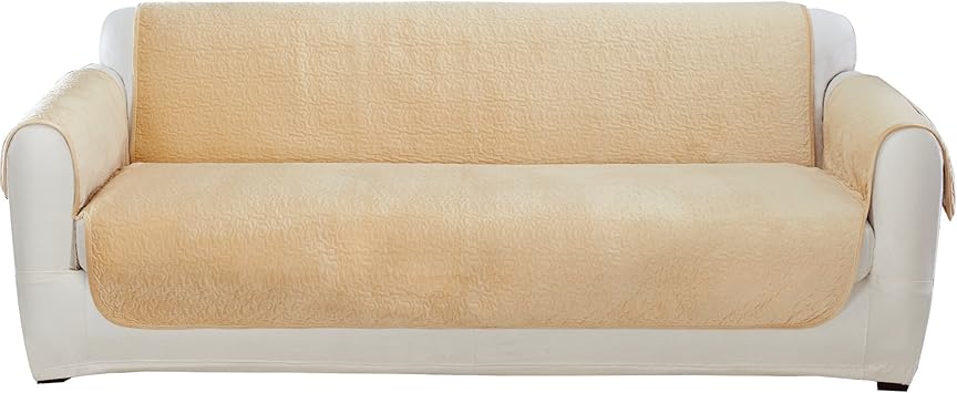 Amazon Com Sure Fit Elegant Vermicelli Sofa Furniture Cover Gunmetal Sf47284 Furniture Decor