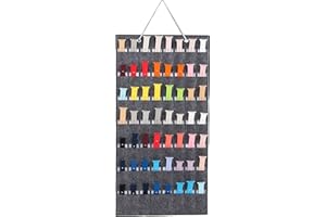 PACMAXI Watch Band Hanging Storage Organizer, Watch Display Storage Roll Holds 56 Watches Expandable for Most Sizes of Watch Bands,Organizer for Watch Band Straps Accessories (56 Slot-Grey)