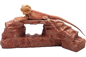 CAROLINACUSTOMCAGES Rock Arch, Reddish Brown, Reptile Habitat Accessory