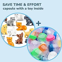 Vending Machine Capsules with Toys - 100 Pcs of 1.1